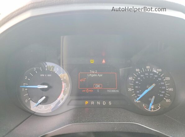 2FMPK3G94GBB02744 2016 FORD EDGE Silver Вид щитка приладів