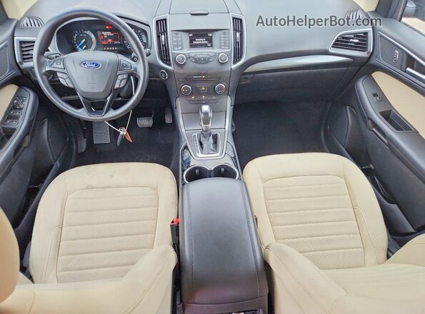 2FMPK3G94JBB94879 2018 FORD EDGE Charcoal Առջևի վահանակի տեսք