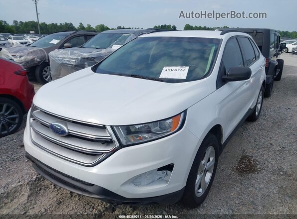 2FMPK3G95JBB61308 2018 FORD EDGE White Առջևի ձախ երեք քառորդ տեսարան