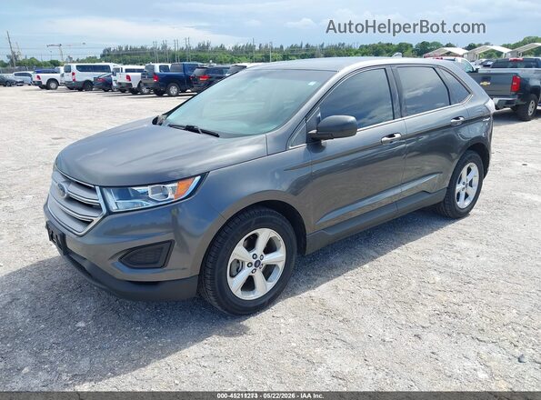 2FMPK3G95JBC38470 2018 FORD EDGE Gray Przód lewy