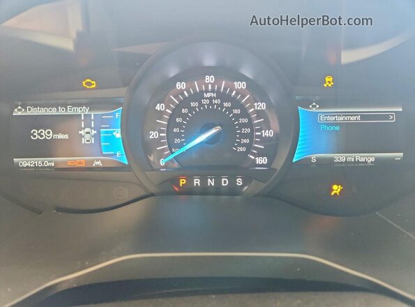 2FMPK3G95MBA22512 2021 FORD EDGE Белый Вид щитка приборов
