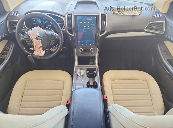 2FMPK3G95MBA22512 2021 FORD EDGE Белый Вид панели приборов