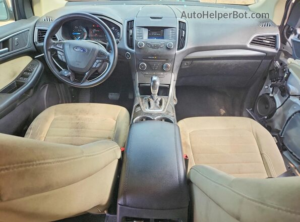 2FMPK3G96JBC57786 2018 FORD EDGE Silver წინა პანელის ხედი