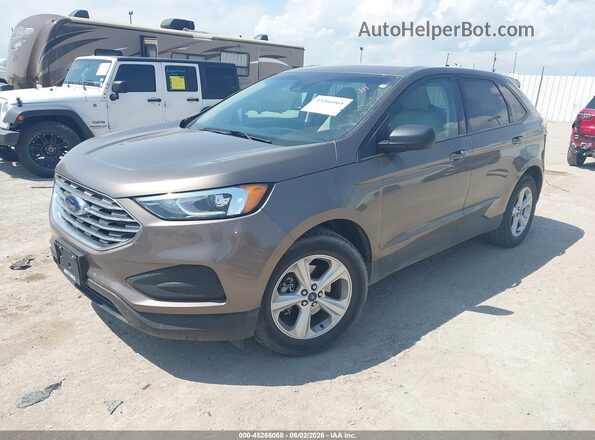 2FMPK3G96KBC64867 2019 FORD EDGE Brown Vista tres cuartos delantera izquierda