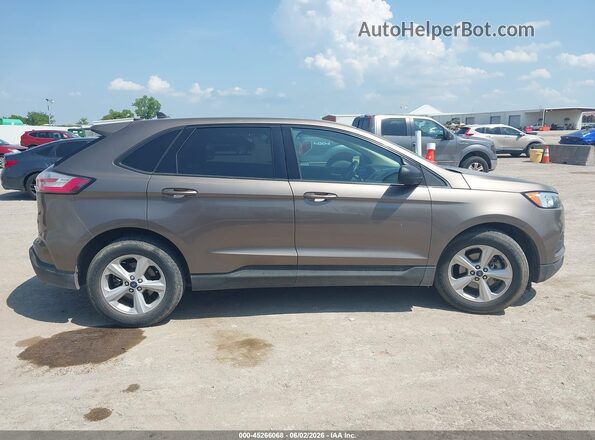 2FMPK3G96KBC64867 2019 FORD EDGE Brown Vista interior trasera