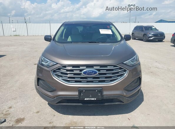 2FMPK3G96KBC64867 2019 FORD EDGE Brown Vista del cuadro de instrumentos