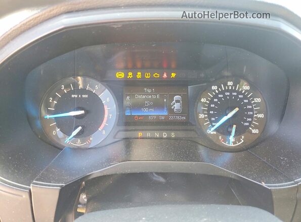 2FMPK3G97GBB43417 2016 FORD EDGE Black Instrument cluster view