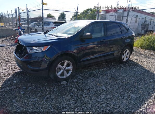 2FMPK3G97HBC20627 2017 FORD EDGE Blue Առջևի ձախ երեք քառորդ տեսարան