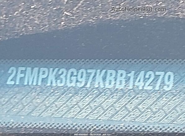 2FMPK3G97KBB14279 2019 FORD EDGE Silver 