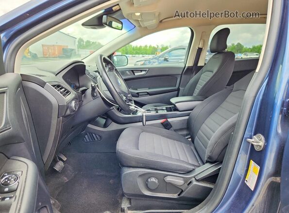 2FMPK3G97KBC50038 2019 FORD EDGE Blue Front interior view