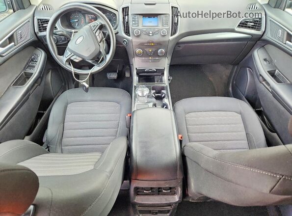 2FMPK3G97KBC50038 2019 FORD EDGE Blue Dashboard view
