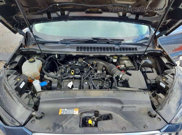 2FMPK3G97KBC50038 2019 FORD EDGE Blue Engine compartment view