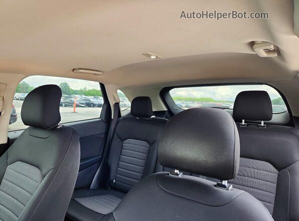 2FMPK3G97KBC50038 2019 FORD EDGE Blue Rear seats view