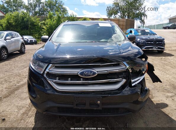2FMPK3G98JBC06628 2018 FORD EDGE Черный Вид задней части салона