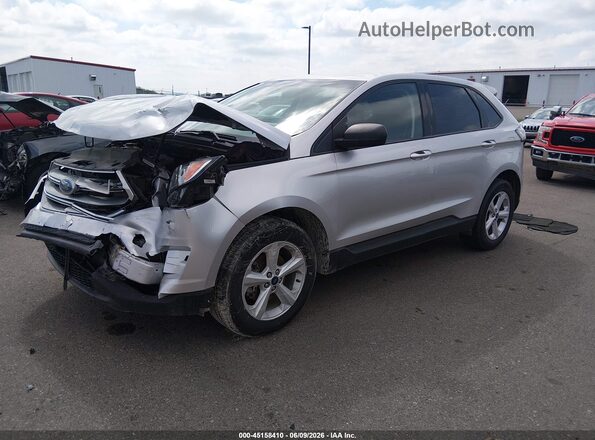 2FMPK3G98JBC37507 2018 FORD EDGE Silver Առջևի ձախ երեք քառորդ տեսարան