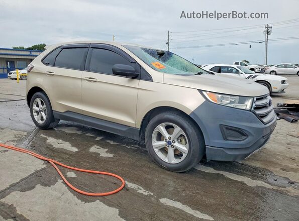 2FMPK3G9XHBC07497 2017 FORD EDGE Cream Front right