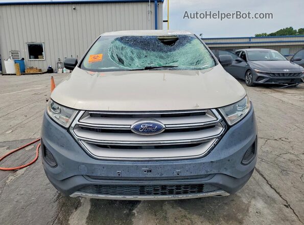 2FMPK3G9XHBC07497 2017 FORD EDGE Cream Front view