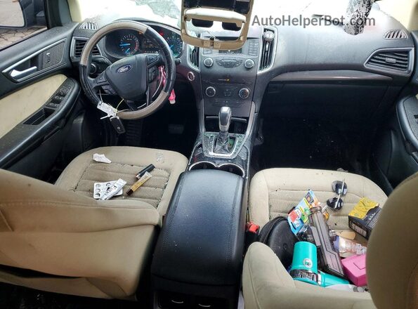 2FMPK3G9XHBC07497 2017 FORD EDGE Cream Dashboard view
