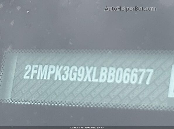 2FMPK3G9XLBB06677 2020 FORD EDGE Silver 