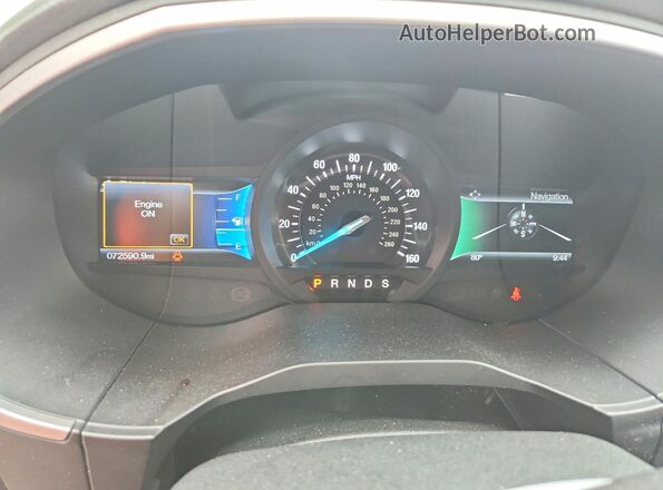 2FMPK3J81HBB45312 2017 FORD EDGE Серый Вид щитка приборов