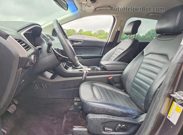2FMPK3J81HBB45312 2017 FORD EDGE Серый Вид салона спереди