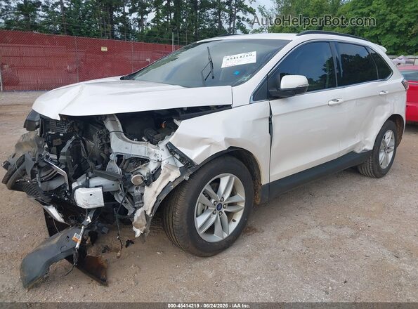 2FMPK3J81JBC40216 2018 FORD EDGE White Առջևի ձախ երեք քառորդ տեսարան