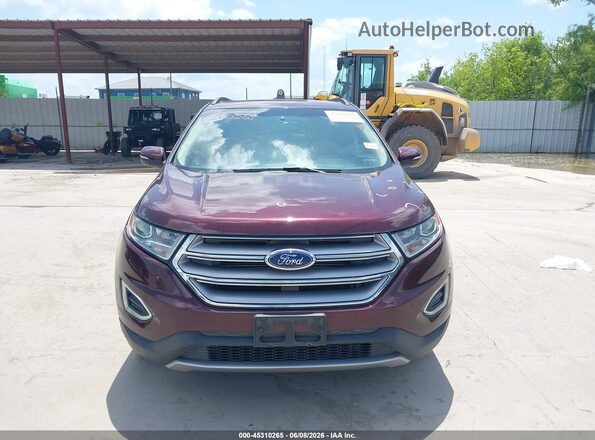 2FMPK3J83HBC63099 2017 FORD EDGE Burgundy Սարքավորումների վահանակի տեսք