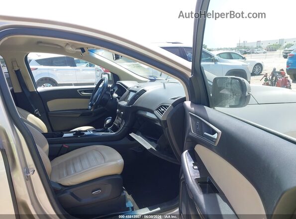 2FMPK3J85JBB26946 2018 FORD EDGE Gold Вид салону спереду