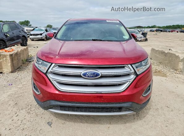 2FMPK3J85JBC37304 2018 FORD EDGE Red წინა ხედი