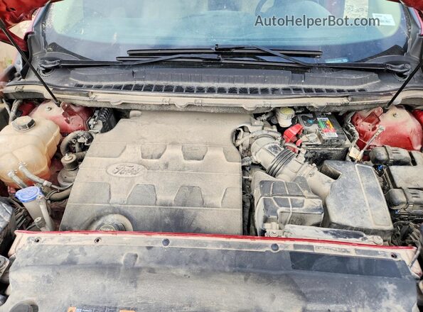 2FMPK3J85JBC37304 2018 FORD EDGE Red ძრავის განყოფილების ხედი