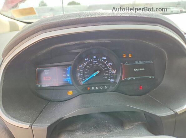 2FMPK3J85JBC37304 2018 FORD EDGE Red ხელსაწყოთა პანელის ხედი
