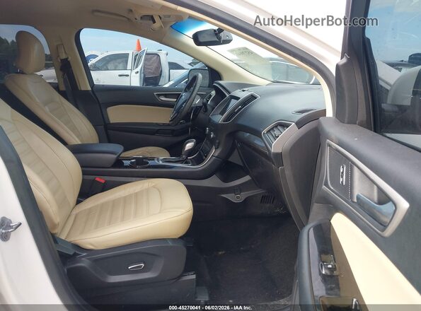 2FMPK3J86HBC58611 2017 FORD EDGE Белый Вид салона спереди