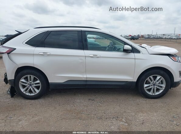 2FMPK3J87JBC51253 2018 FORD EDGE White Vista interior trasera