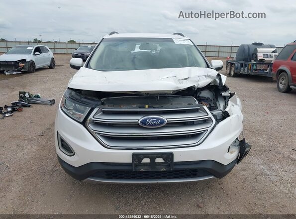 2FMPK3J87JBC51253 2018 FORD EDGE White Vista del cuadro de instrumentos