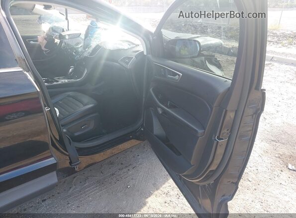 2FMPK3J88GBC34356 2016 FORD EDGE Black Front interior view
