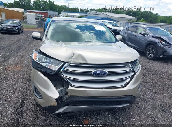 2FMPK3J88HBB14896 2017 FORD EDGE Beige Vista del cuadro de instrumentos