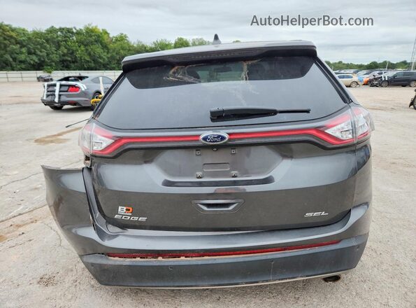 2FMPK3J88JBC53576 2018 FORD EDGE Gray უკანა ხედი