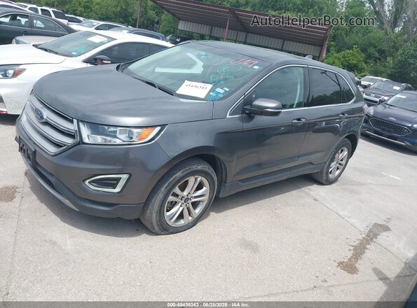 2FMPK3J8XGBB58929 2016 FORD EDGE Серый Панорамный вид салона 360°