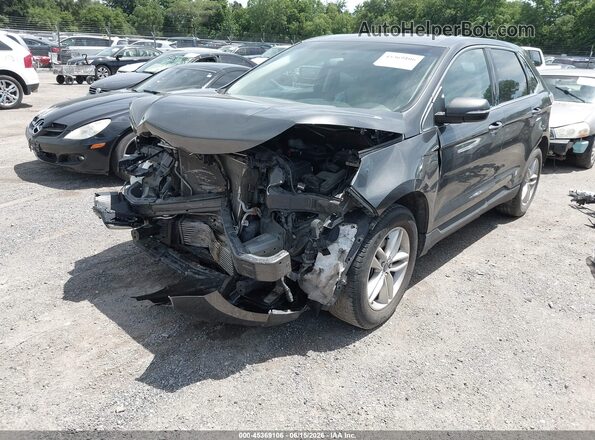 2FMPK3J90HBB82666 2017 FORD EDGE Gray Առջևի ձախ երեք քառորդ տեսարան