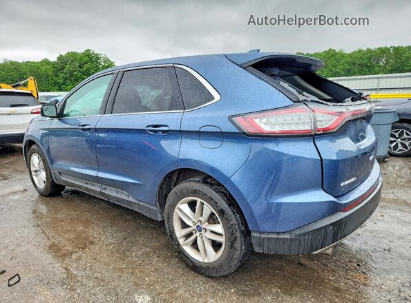 2FMPK3J90JBB50600 2018 FORD EDGE Blue Задня ліва чверть