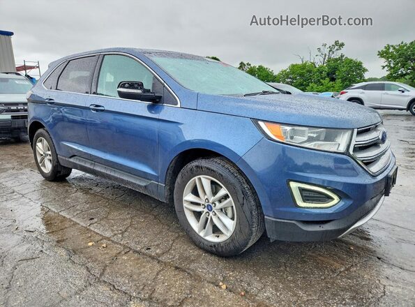 2FMPK3J90JBB50600 2018 FORD EDGE Blue Передня права чверть