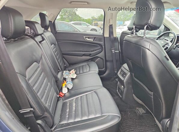 2FMPK3J90JBB50600 2018 FORD EDGE Blue Вид задніх сидінь