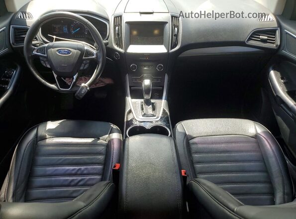 2FMPK3J90JBC37090 2018 FORD EDGE White Widok deski rozdzielczej