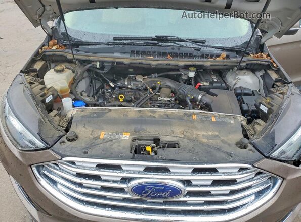 2FMPK3J90KBB78933 2019 FORD EDGE Brown Vista del compartimento del motor