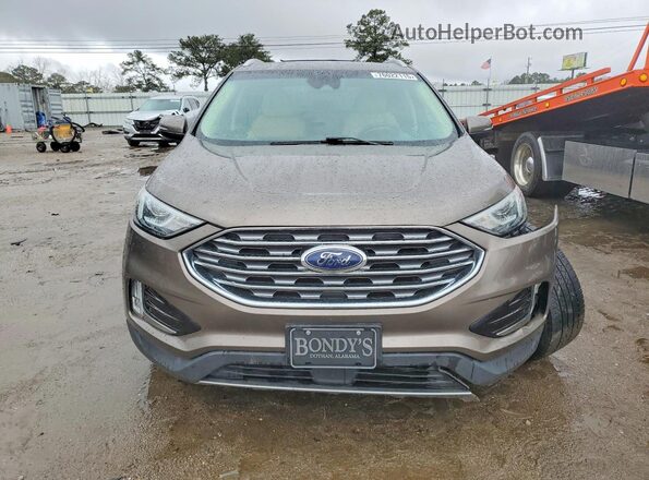 2FMPK3J90KBB78933 2019 FORD EDGE Brown Vista frontal