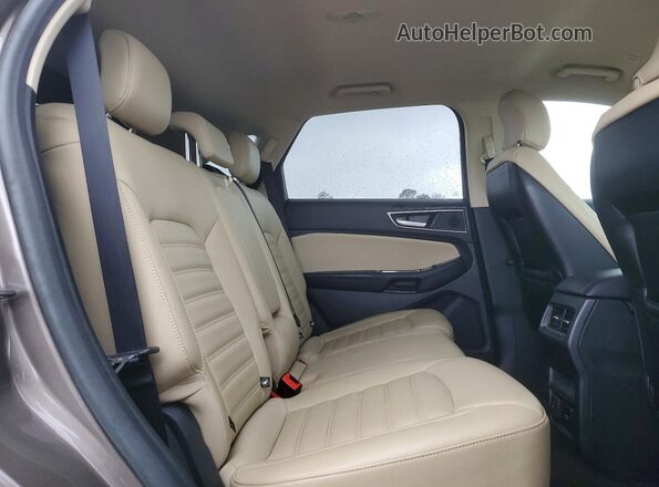 2FMPK3J90KBB78933 2019 FORD EDGE Brown Vista interior trasera