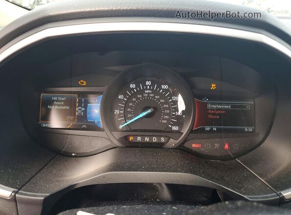 2FMPK3J90KBB78933 2019 FORD EDGE Brown Vista del cuadro de instrumentos