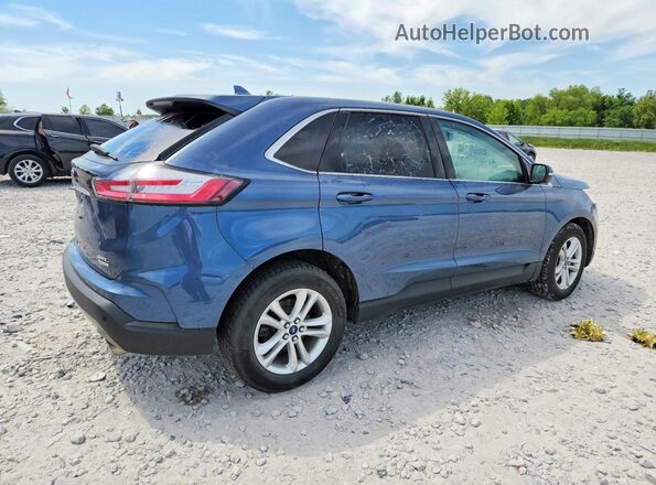 2FMPK3J90KBB79418 2019 FORD EDGE Blue Задня права чверть