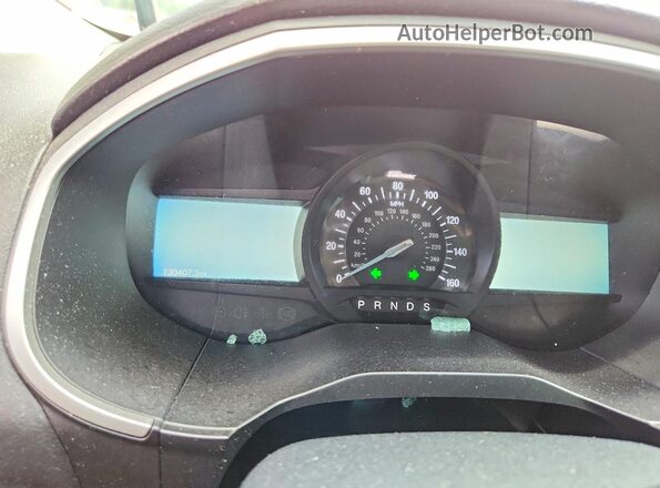 2FMPK3J90KBC62055 2019 FORD EDGE Красный Вид щитка приборов