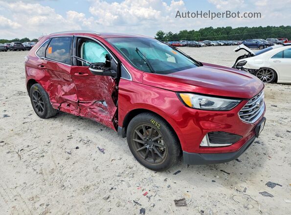 2FMPK3J90KBC62055 2019 FORD EDGE Красный Передняя правая четверть